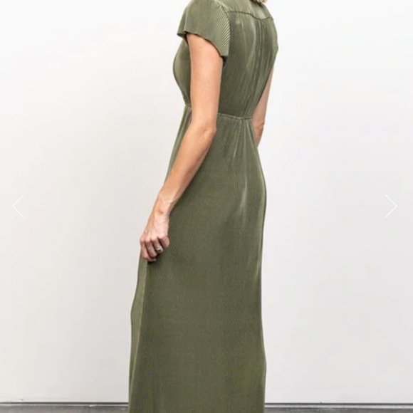 NWT Small Baltic Born Athena Pleated Maxi Dress - Sage Green - Small - Picture 4 of 5